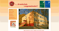 Desktop Screenshot of grundschule-langenwolmsdorf.de