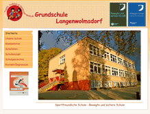 Tablet Screenshot of grundschule-langenwolmsdorf.de
